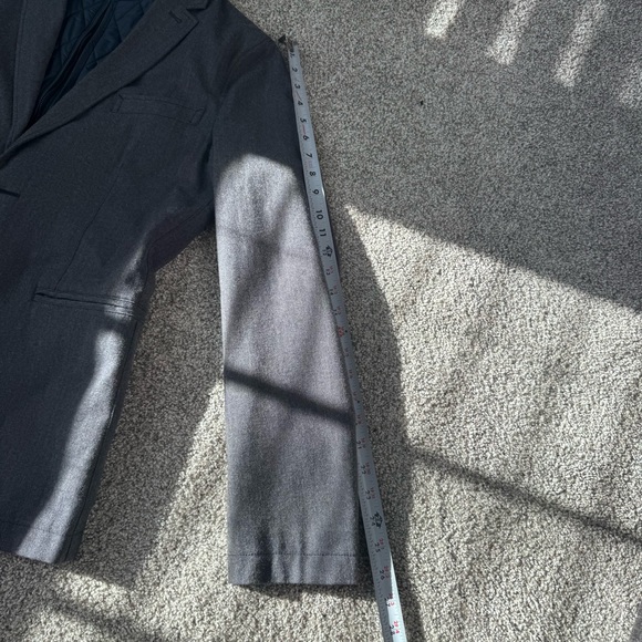 Burberry Brit Navy and Gray Quilted Jacket men’s Medium - zip out “vest” - Picture 7 of 9